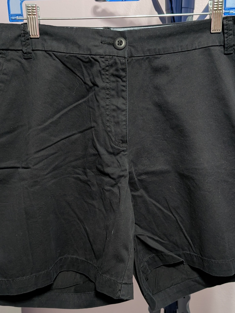 crown & ivy Black Caroline Shorts - 16W